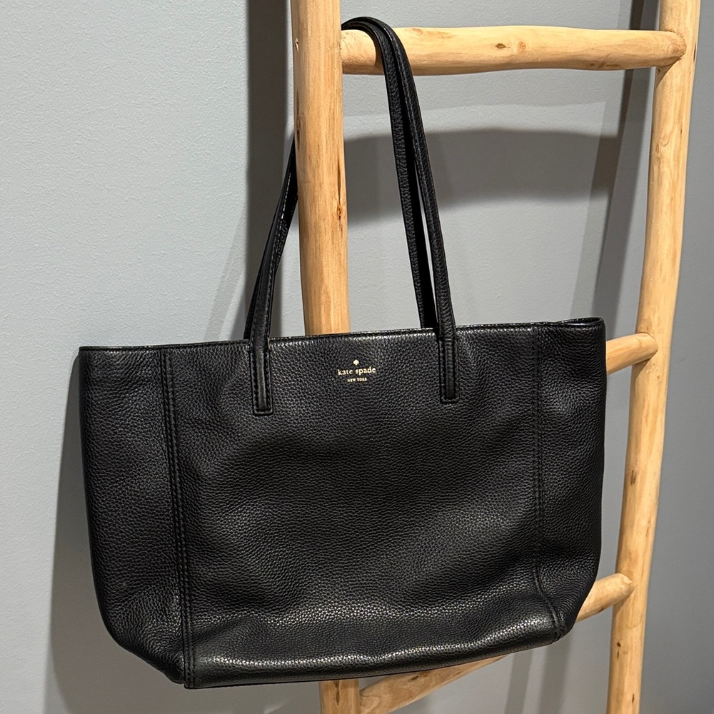 Kate Spade Black Pebbled Tote